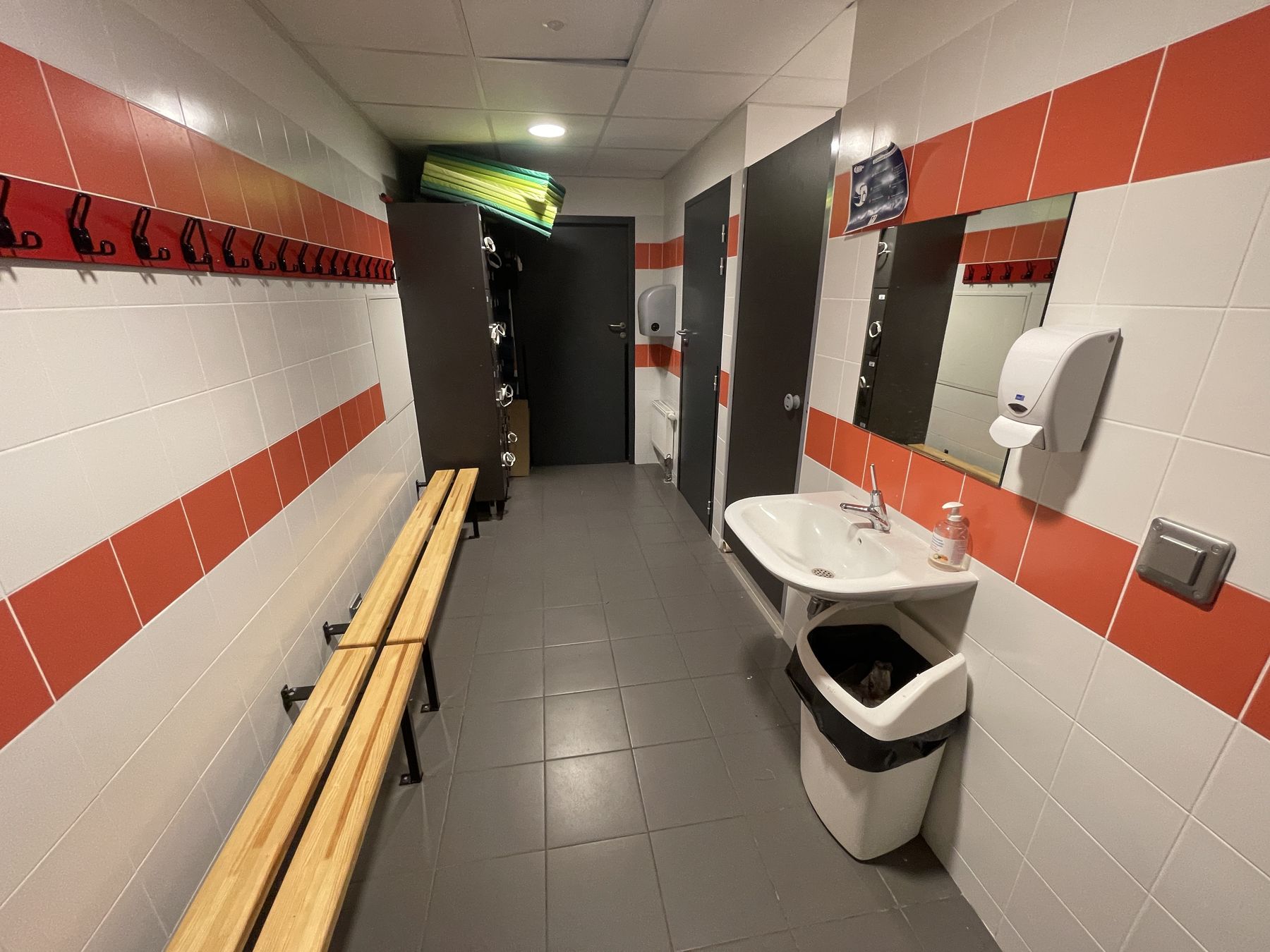 Les vestiaires