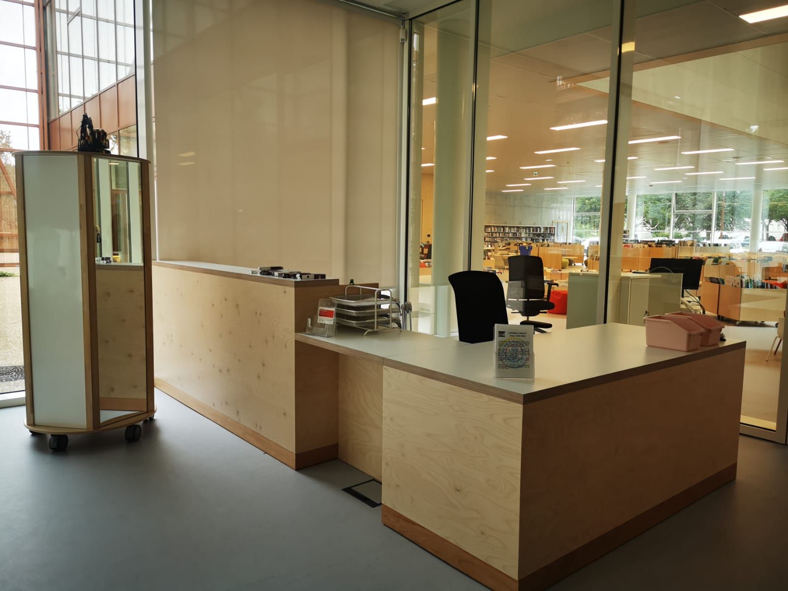 Le comptoir d’accueil