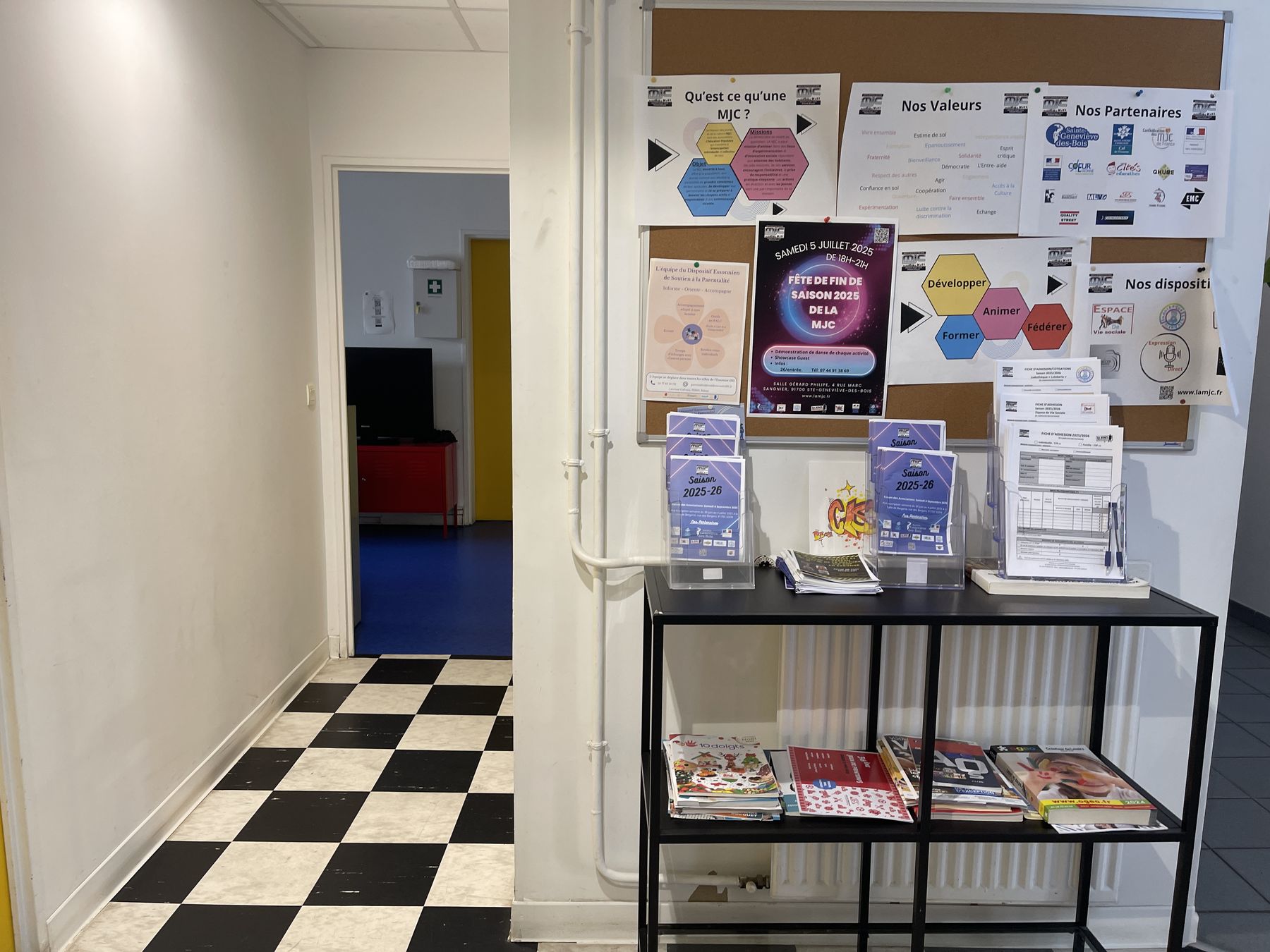 L’espace d’affichage et de documentation
